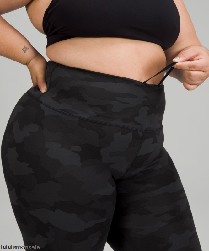 Lululemon Damen DELULU092 | Camo Deep Carbon Wunder Train High-rise Crop 23
